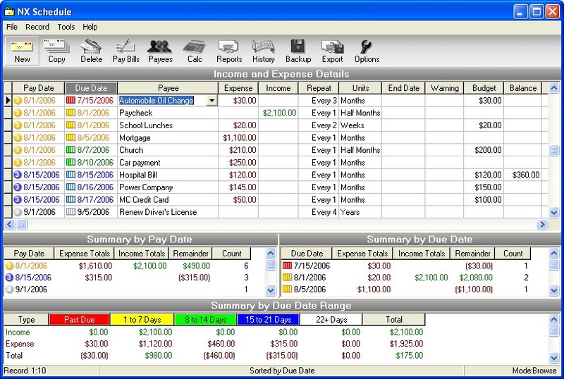 Ncome and Xpense Screenshot